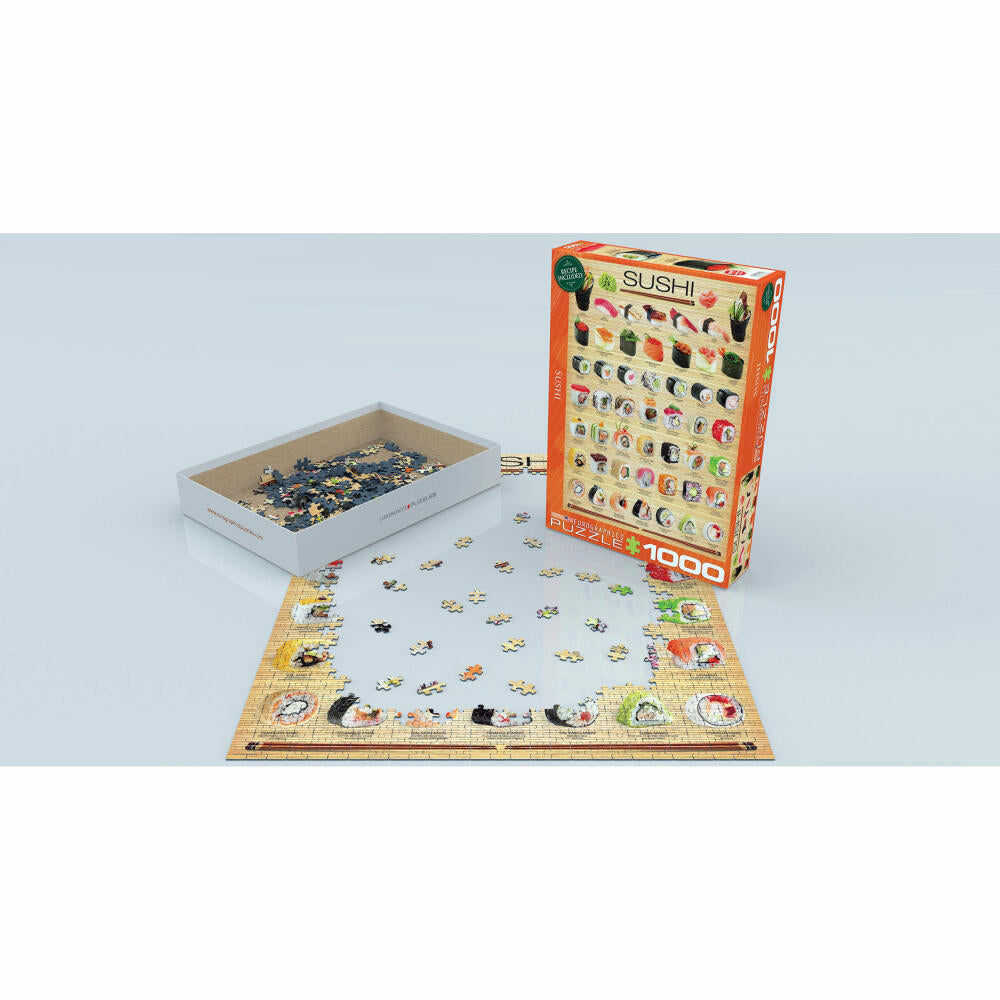 Eurographics Puzzle Sushi, verschiedene Sorten, 1000 Teile, 68 x 48 cm, 6000-0597