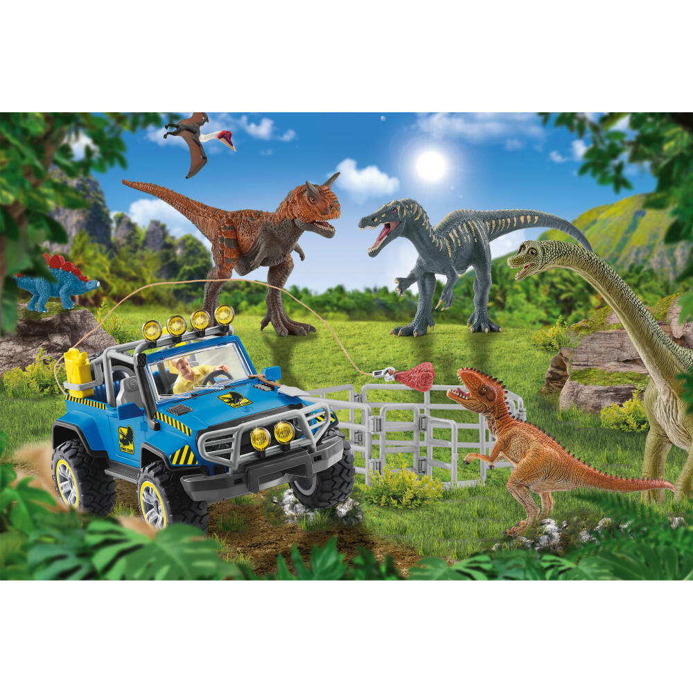 Schmidt Spiele Schleich Dinosaurs Urzeit-Giganten, Puzzle, Kinderpuzzle, mit Add-on, 60 Teile, 56461