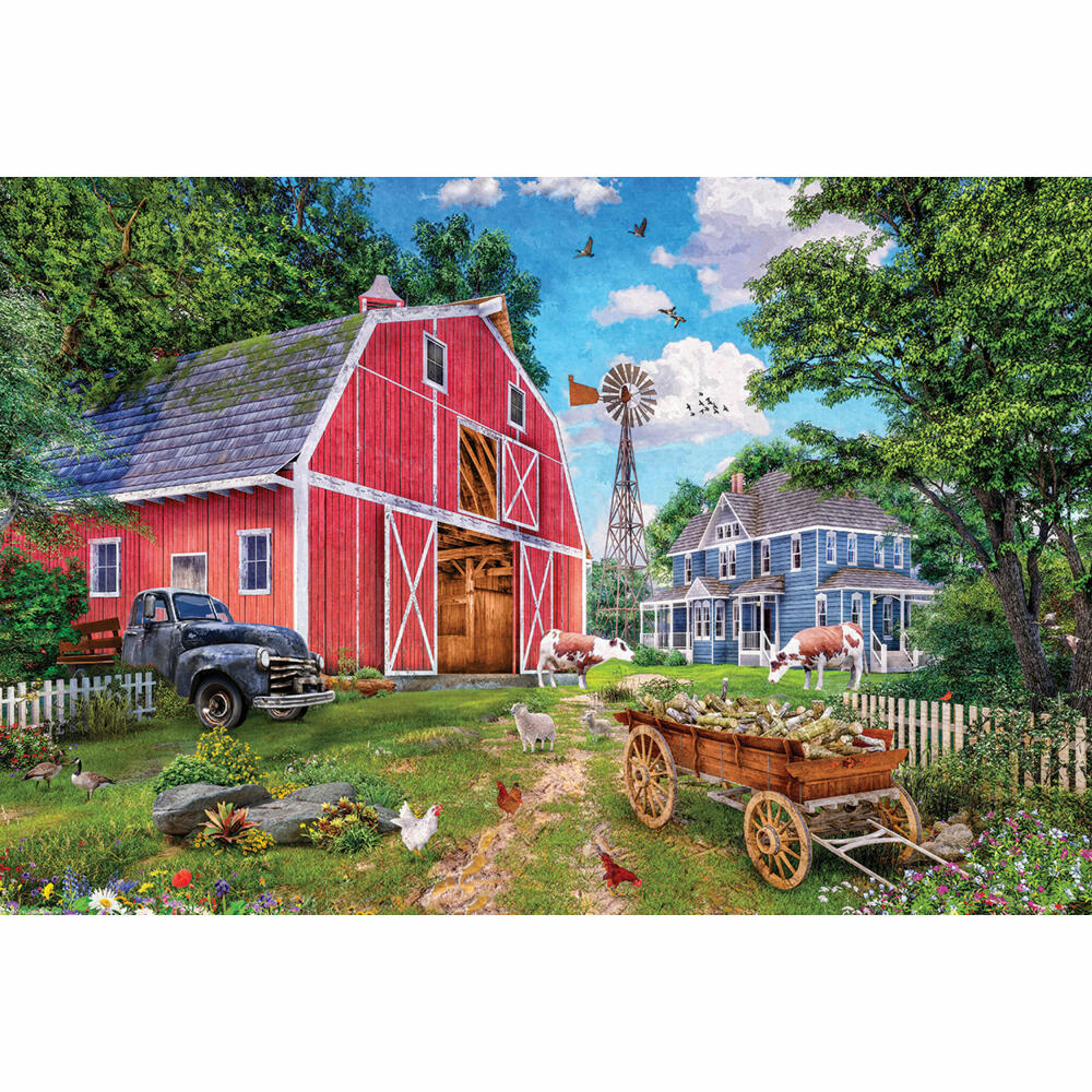 Eurographics Puzzle Hofscheune in Puzzledose, 550 Teile, 33 x 48 cm, 8551-5601