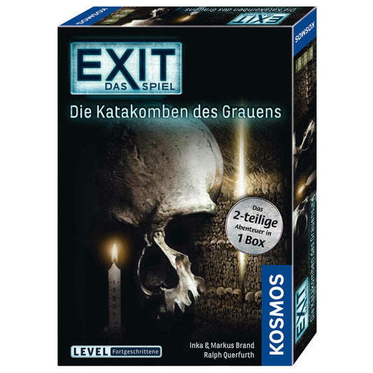 KOSMOS Exit - Das Spiel - Die Katakomben des Grauens, Escape-Spiel, Spiel, Level Fortgeschrittene, ab 16 Jahren, 694289