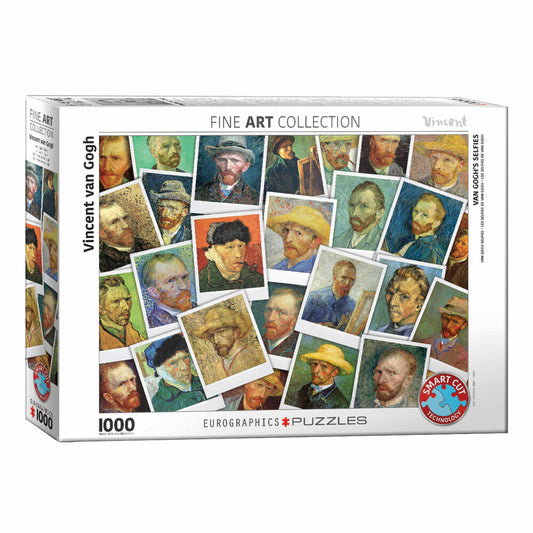 Eurographics Puzzle Van Gogh Selfies, Selbstportraits, 1000 Teile, 68 x 48 cm, 6000-5308