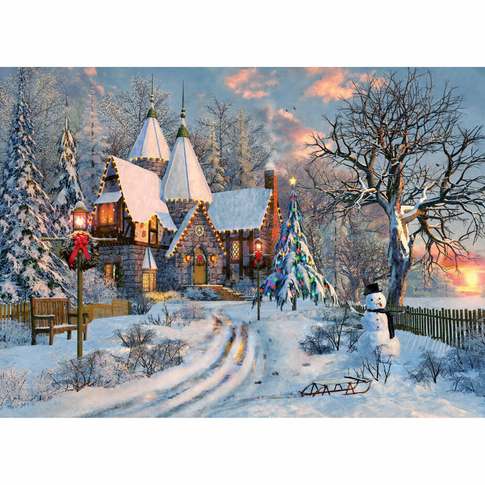 Eurographics Puzzle Weihnachtschalet von Dominic Davison, 1000 Teile, 68 x 48 cm, 6000-0790