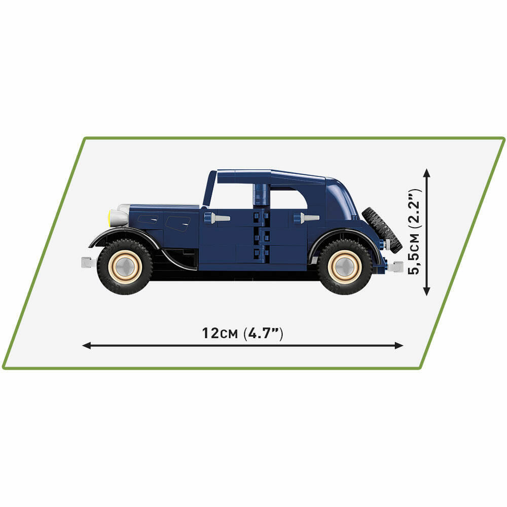 COBI Klemmbausteinset 1934 Citroen Traction 7A, World War 2 Historical Collection, Auto, Klemmbausteine, 222 Teile, 2263