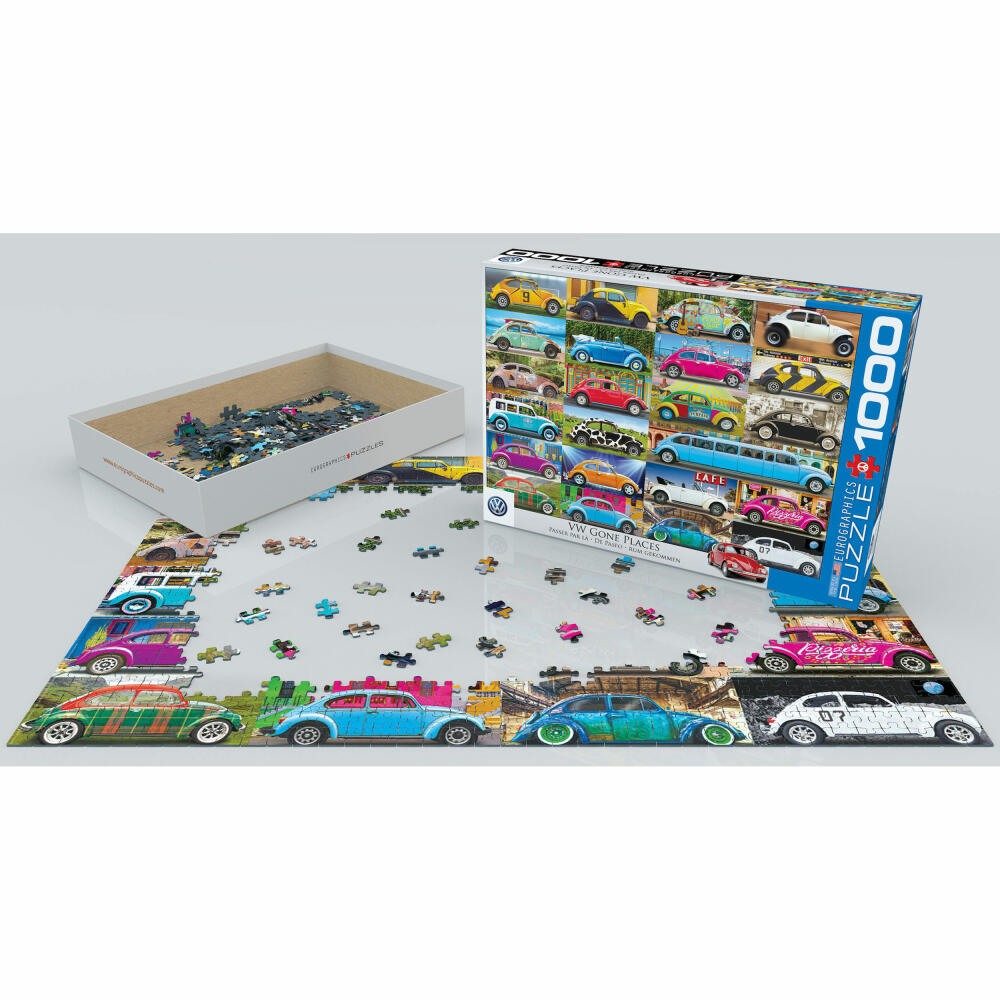 Eurographics Puzzle VW Käfer - Rumgekommen, 1000 Teile, 68 x 48 cm, 6000-5422