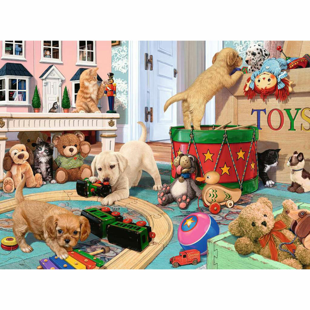 Ravensburger Verspielte Welpen, 150 Teile XXL, Kinderpuzzle, Kinder Puzzle, ab 7 Jahren, 12000865