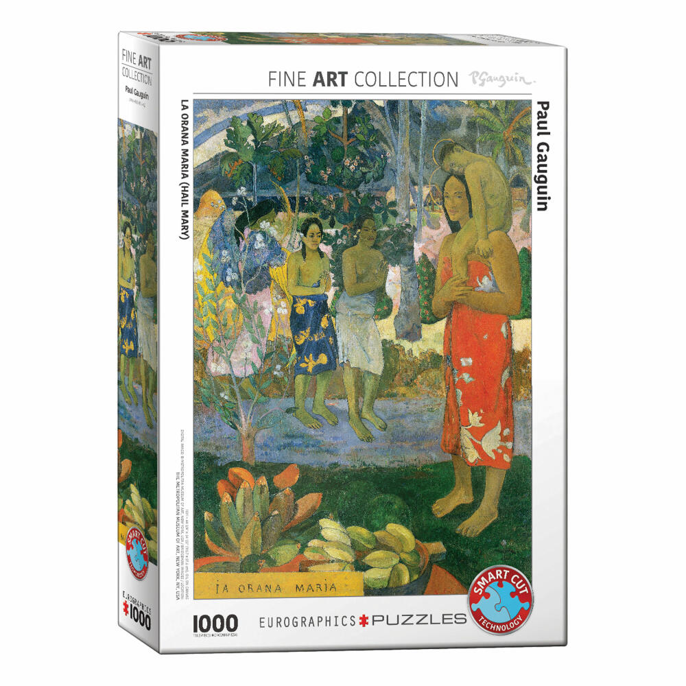 Eurographics Puzzle La Orana Maria von Gauguin, Gegrüßt seist Du Maria, 1000 Teile, 68 x 48 cm, 6000-0835