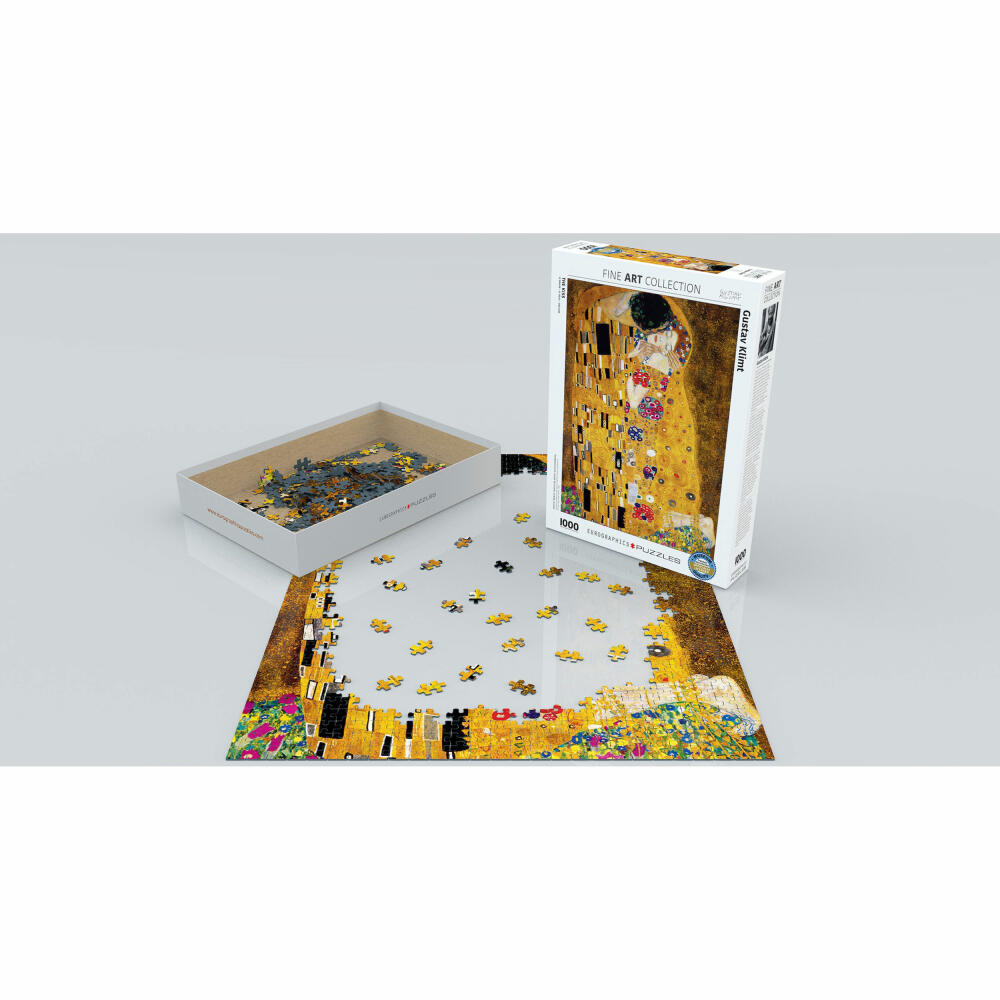 Eurographics Puzzle Der Kuss von Gustav Klimt, 1000 Teile, 68 x 48 cm, 6000-4365