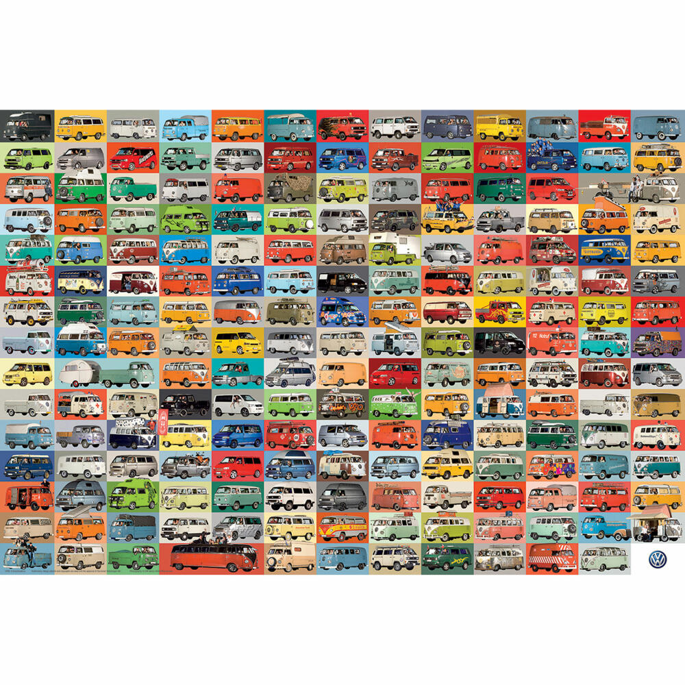 Eurographics Puzzle VW Bulli Collage, 2000 Teile, 67.6 x 96.8 cm, 8220-0783