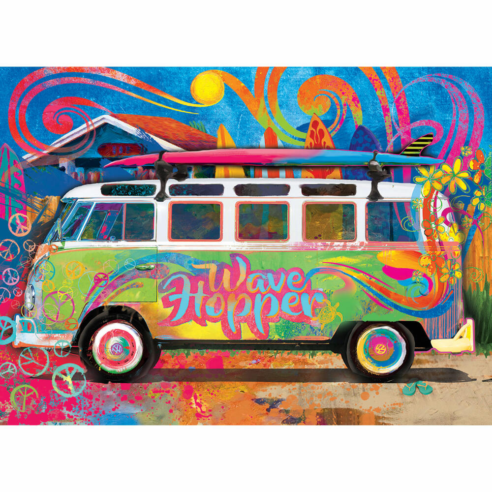 Eurographics Puzzle VW Bus - in Puzzledose, 550 Teile, 33 x 48.3 cm, 8551-5561