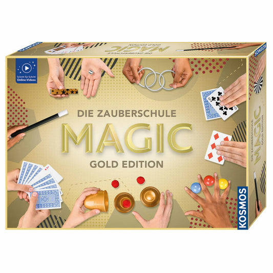 KOSMOS Zaubern Die Zauberschule Magic Gold Edition, Zaubertricks, ab 8 Jahren, 698232