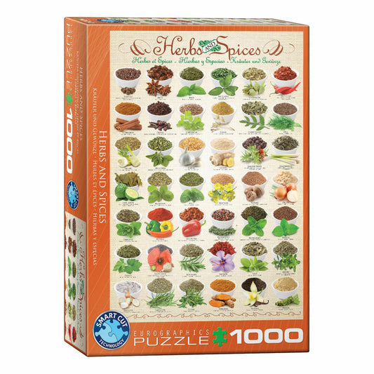 Eurographics Puzzle Kräuter und Gewürze, 1000 Teile, 68 x 48 cm, 6000-0598