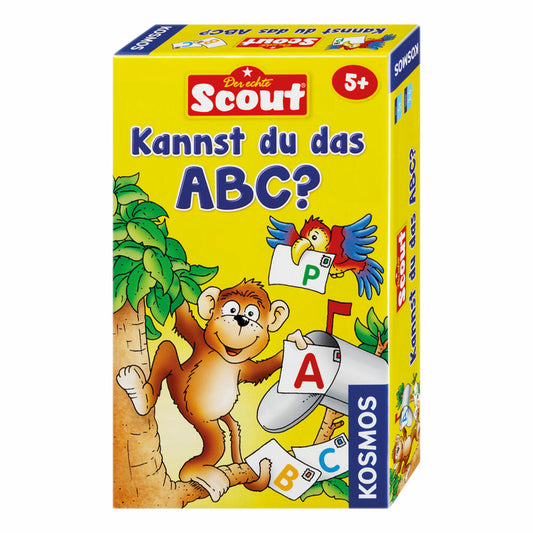 KOSMOS Kinderspiele Scout Kannst du das ABC?, Kinderspiel, Merkspiel, Spiel für Kinder, Alphabet lernen, ab 5 Jahren, 710521