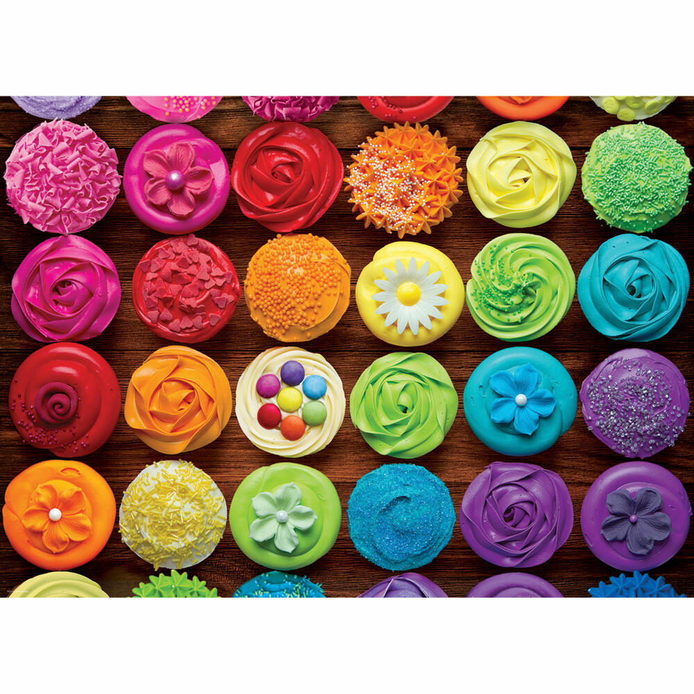 Eurographics Puzzle Cupcake Regenbogen, Törtchen, 1000 Teile, 68 x 48 cm, 6000-5625