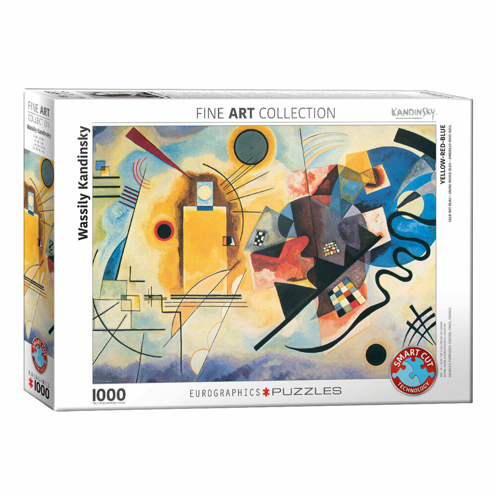 Eurographics Puzzle Gelb Rot Blau von Wassily Kandinsky, 1000 Teile, 68 x 48 cm, 6000-3271