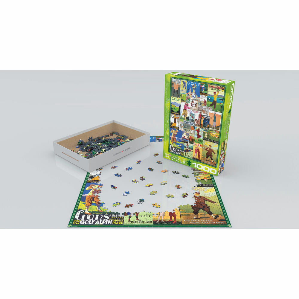 Eurographics Puzzle Golf auf der ganzen Welt, 1000 Teile, 68 x 48 cm, 6000-0933