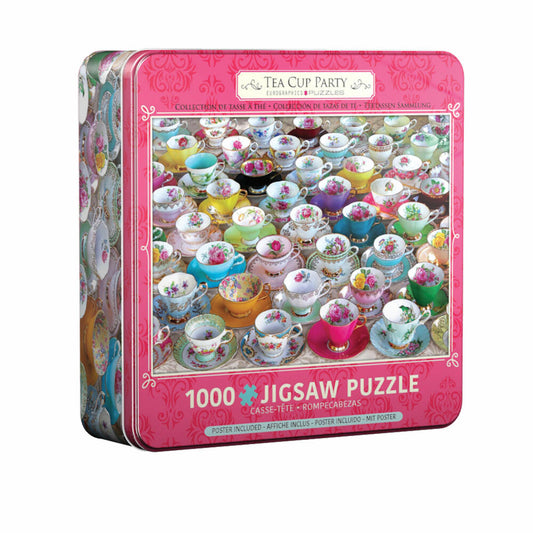 Eurographics Puzzle Teetassen Party - in Puzzledose, 1000 Teile, 49 x 68 cm, 8051-5314