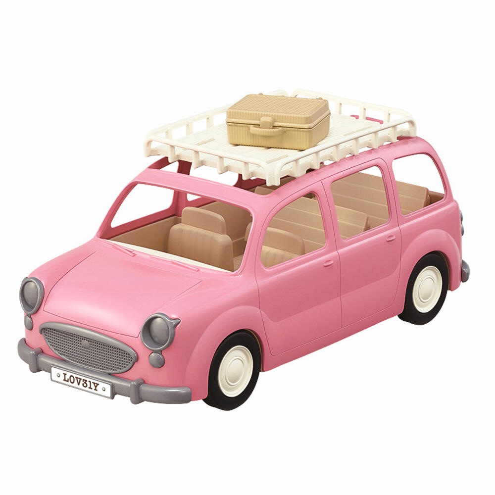 Sylvanian Families Familienauto mit Picknickzubehör, Familien Auto, Fahrzeug, Picknick, 5535