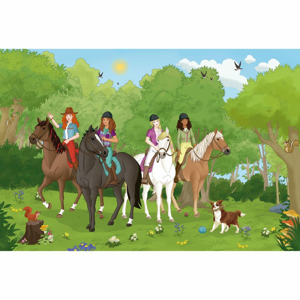 Schmidt Spiele Schleich mit Horse Club Holstein Fohlen, Puzzle, Kinderpuzzle, mit Add-on, 150 Teile, 56464