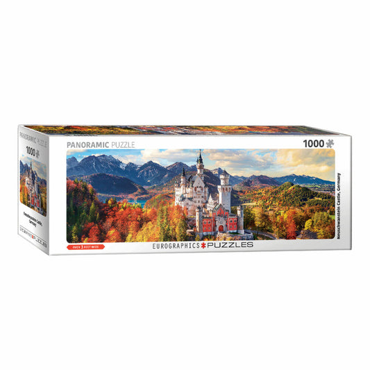 Eurographics Puzzle Herbstliches Neuschwanstein, 1000 Teile Panorama, 33 x 99 cm, 6010-5444