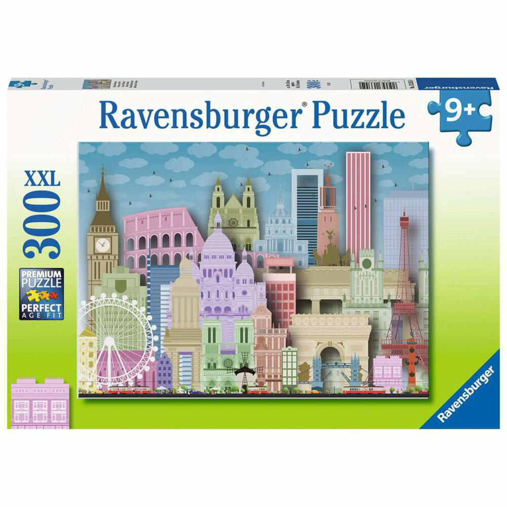 Ravensburger Buntes Europa, Puzzle, Kinderpuzzle, Legespiel, Kinder, 300 Teile XXL, 13355