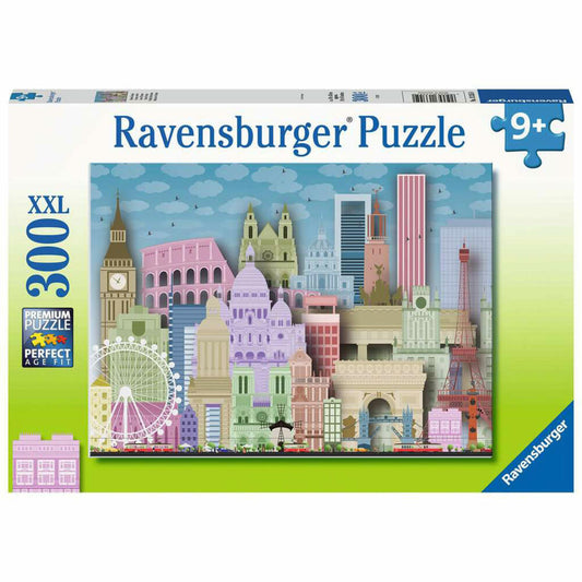 Ravensburger Buntes Europa, Puzzle, Kinderpuzzle, Legespiel, Kinder, 300 Teile XXL, 13355