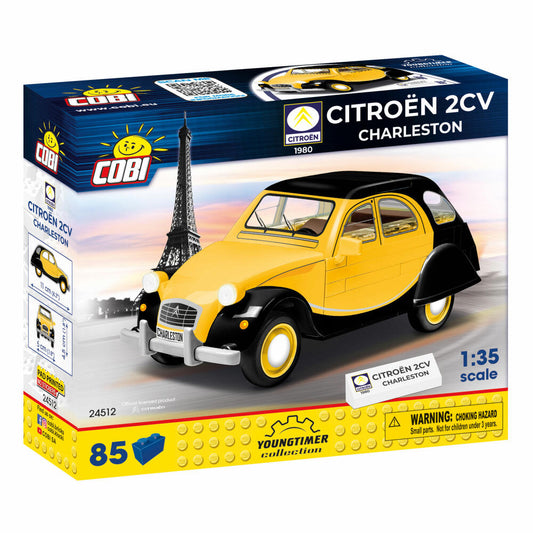 COBI Citroen 2CV Charleston 1980, Youngtimer Collection, Auto, Fahrzeug, Klemmbausteine, 85 Teile, 24512