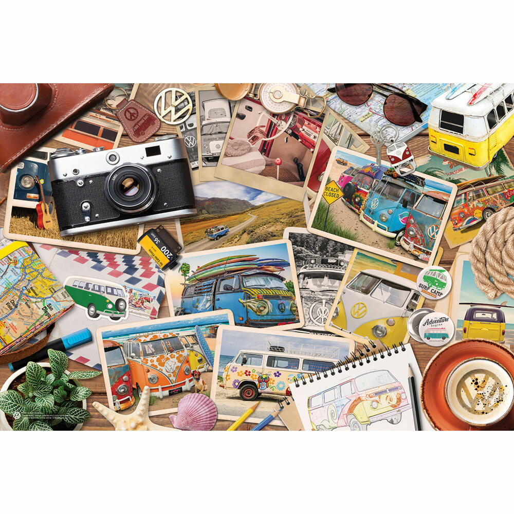 Eurographics Puzzle VW Bus Road Trips - in Puzzledose, 550 Teile, 33 x 48.3 cm, 8551-5576