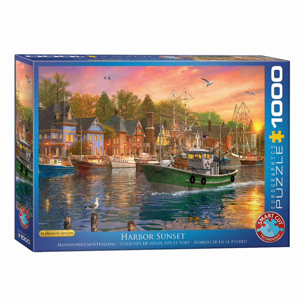 Eurographics Puzzle Hafensonnenuntergang von Dominic Davison, 1000 Teile, 68 x 48 cm, 6000-0969