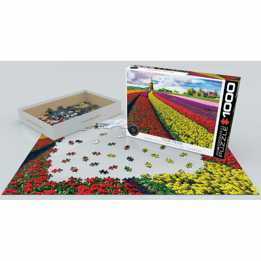 Eurographics Puzzle Tulpenfelder Niederlande, 1000 Teile, 68 x 48 cm, 6000-5326