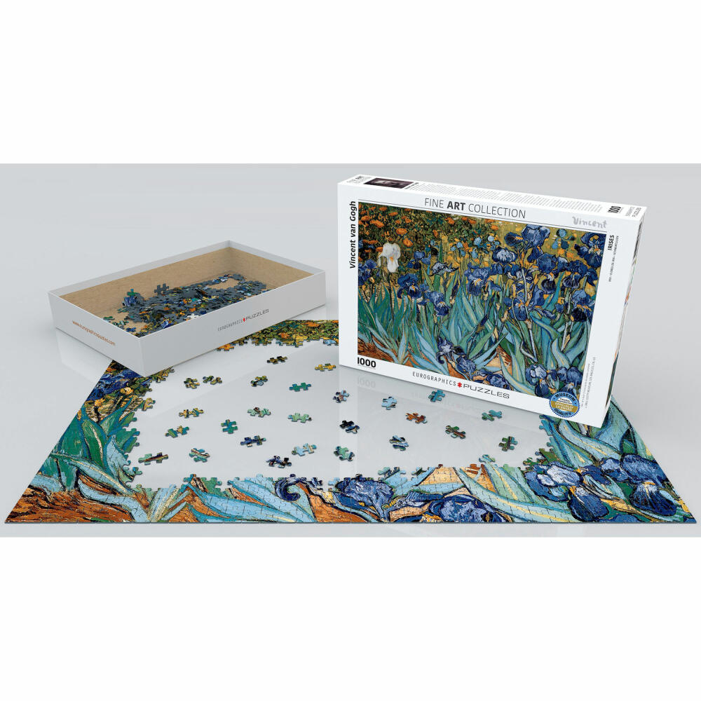 Eurographics Puzzle Schwertlilien von Vincent van Gogh, 1000 Teile, 68 x 48 cm, 6000-4364