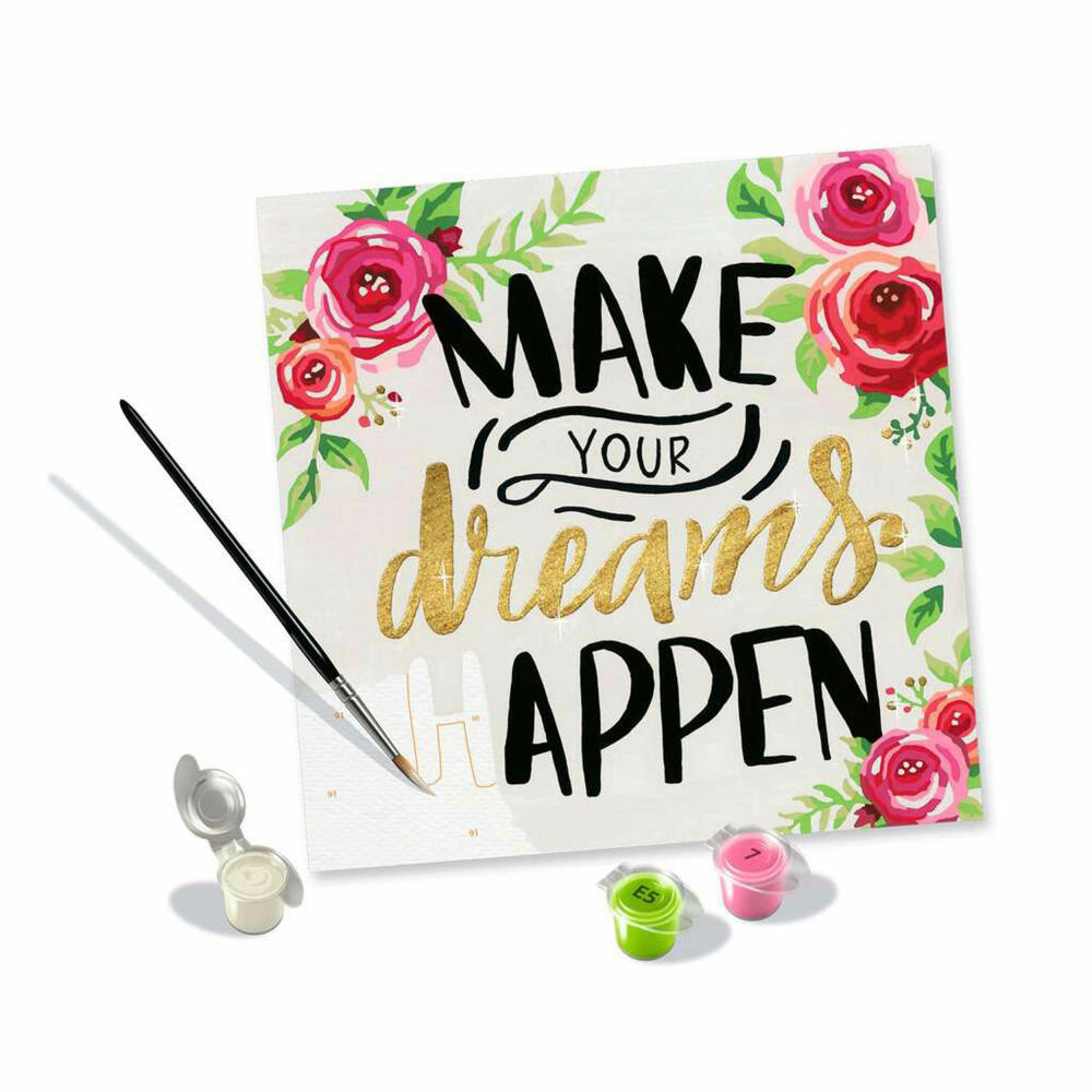 Ravensburger CreArt Make your dreams happen, Malen nach Zahlen, Malset, Malvorlage, 29028