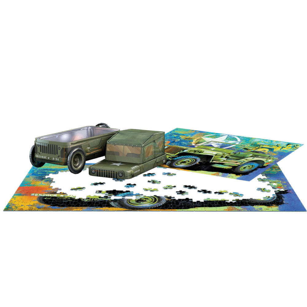 Eurographics Puzzle Armee Jeep in Puzzledose, 550 Teile, 33 x 48 cm, 8551-5598