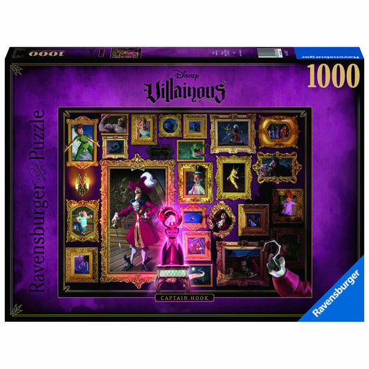 Ravensburger Puzzle Villainous Captain Hook, Erwachsenenpuzzle, Erwachsenen Puzzles, 1000 Teile, 15022