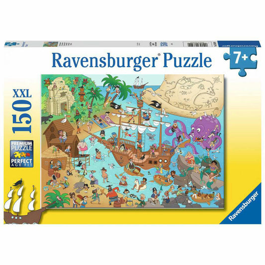 Ravensburger Die Piratenbucht, Puzzle, Kinderpuzzle, Legespiel, Kinder, 150 Teile XXL, 13349