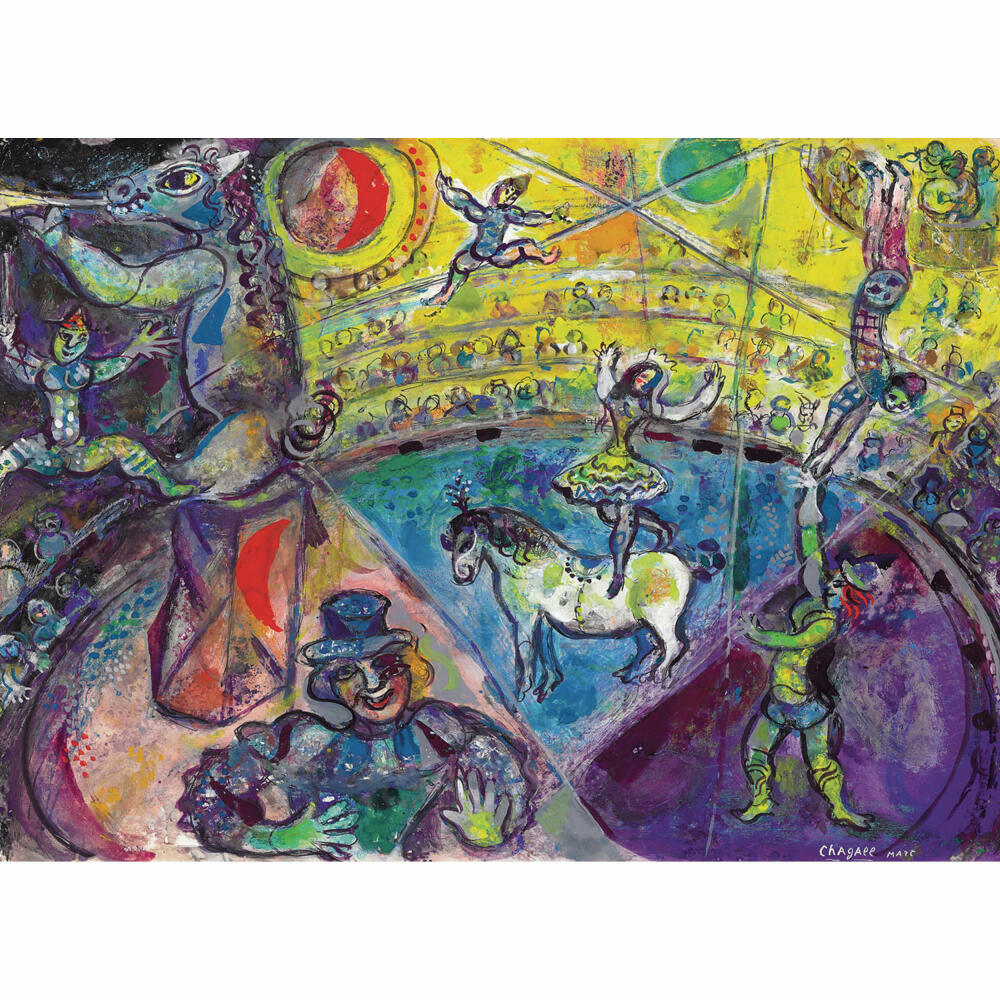 Eurographics Puzzle Das Zirkuspferd von Marc Chagall, 1000 Teile, 68 x 48 cm, 6000-0851