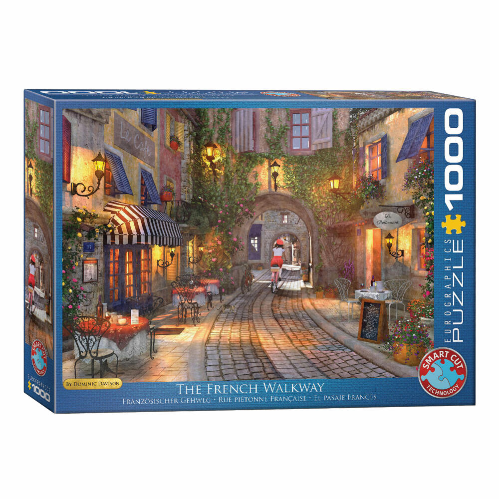 Eurographics Puzzle Französicher Gehweg von Dominic Davision, 1000 Teile, 68 x 48 cm, 6000-0961