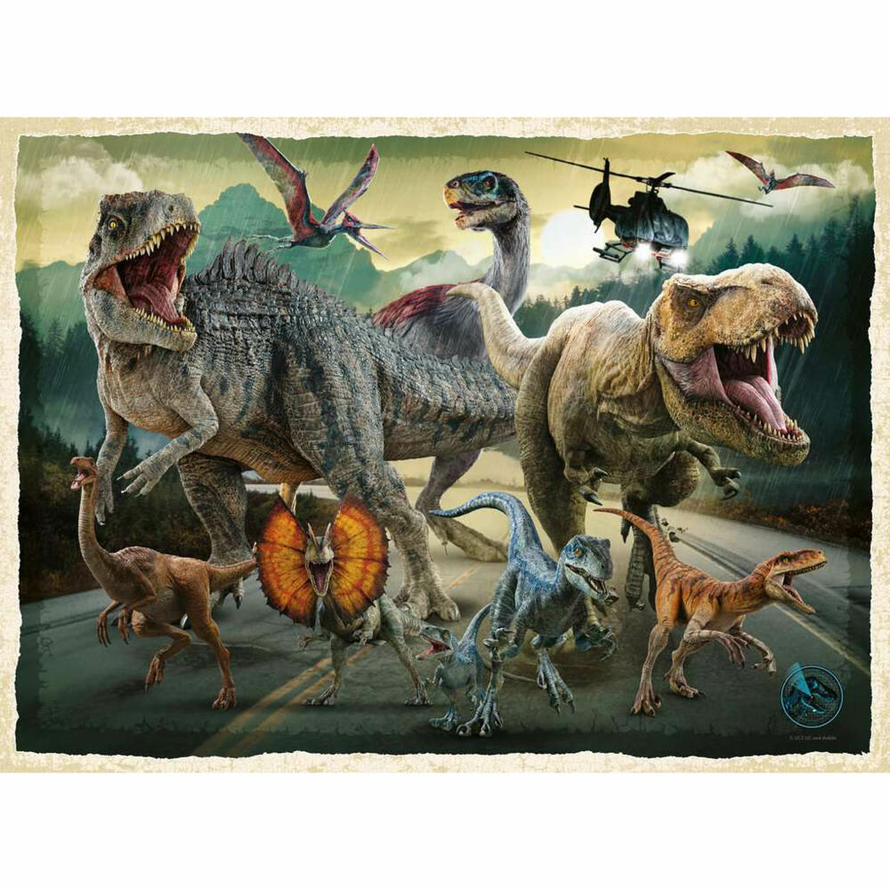 Ravensburger Jurassic World Das Leben findet einen Weg, 200 Teile XXL, Kinderpuzzle, Kinder Puzzle, ab 8 Jahren, 12001058