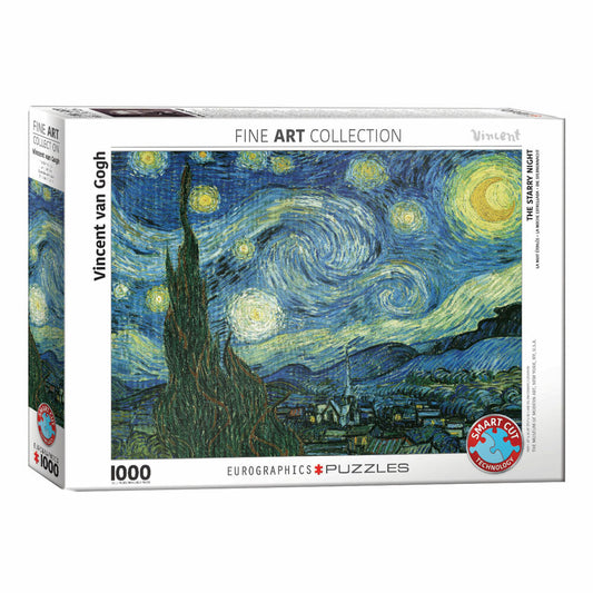 Eurographics Puzzle Sternennacht von Vincent van Gogh, 1000 Teile, 68 x 48 cm, 6000-1204