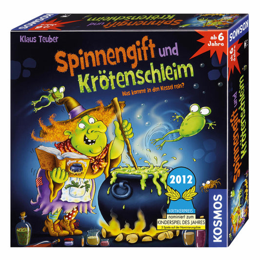 KOSMOS Kinderspiele Spinnengift und Krötenschleim, Brettspiel, Brett Spiel für Kinder, ab 6 Jahren, 698652