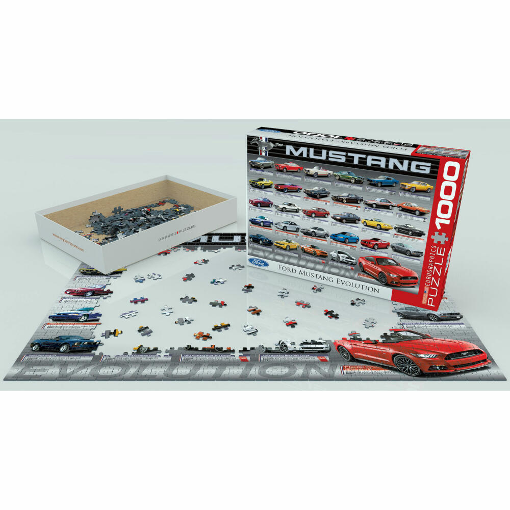 Eurographics Puzzle Ford Mustang Evolution, 1000 Teile, 68 x 48 cm, 6000-0684