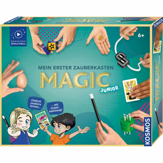KOSMOS Mein erster Zauberkasten Magic Junior, Zaubertricks, Zaubern, ab 6 Jahren, 694333