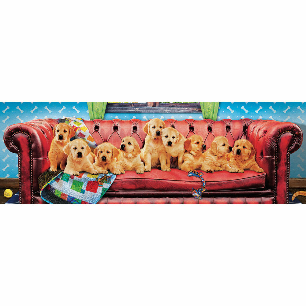 Eurographics Puzzle Labrador Hundesofa, 1000 Teile Panorama, 96 x 32 cm, 6010-5630