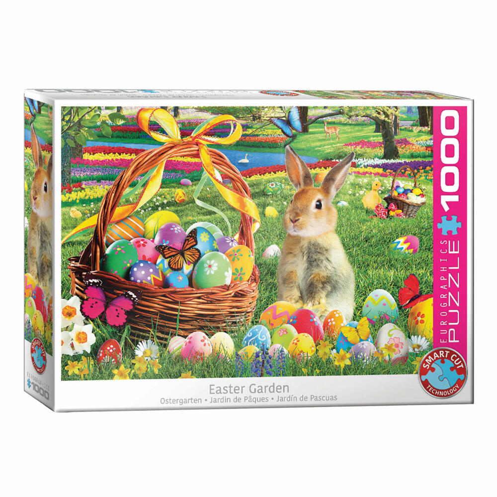 Eurographics Puzzle Ostergarten, Osterhase, Osterfest, 1000 Teile, 68 x 48 cm, 6000-5773