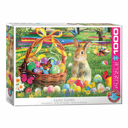 Eurographics Puzzle Ostergarten, Osterhase, Osterfest, 1000 Teile, 68 x 48 cm, 6000-5773