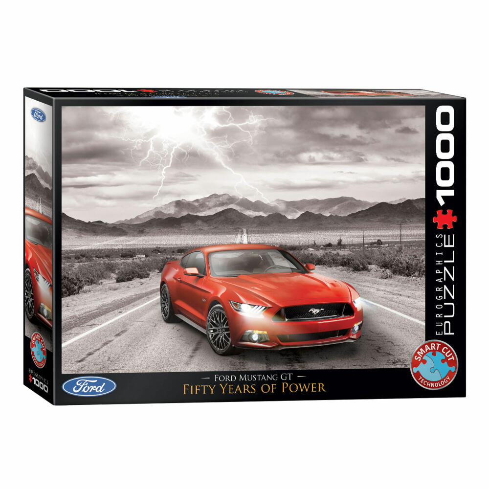 Eurographics Puzzle Ford Mustang GT, Auto, Sportwagen, 1000 Teile, 68 x 48 cm, 6000-0702