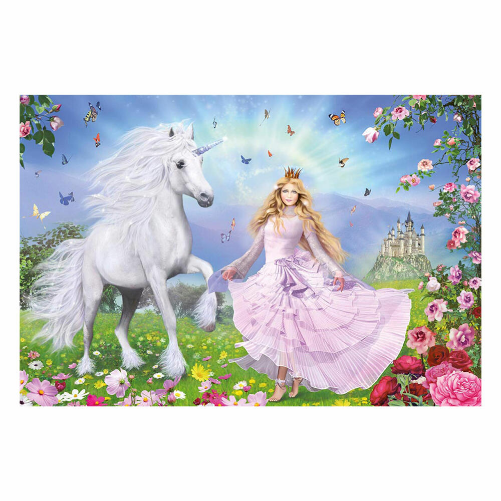 Schmidt Spiele Prinzessin der Einhörner, Kinderpuzzle, Standard 100 Teile, Puzzle, 55565