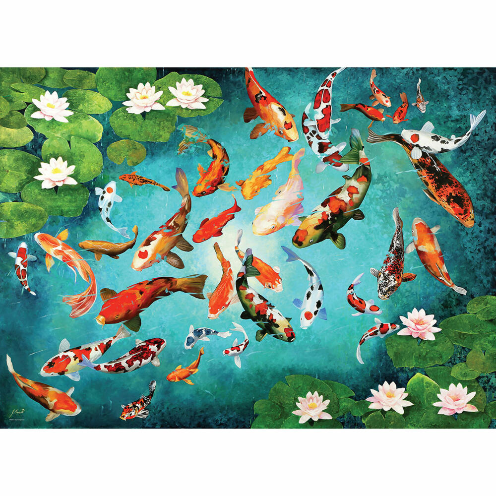 Eurographics Puzzle Koi Fische von Guido Borelli, 1000 Teile, 68 x 48 cm, 6000-5696