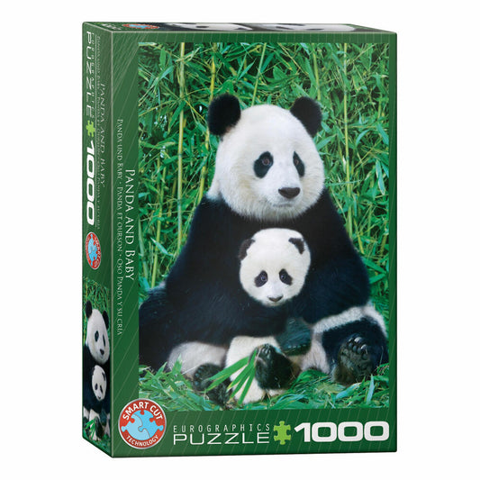 Eurographics Puzzle Panda und Baby, Pandabären, 1000 Teile, 68 x 48 cm, 6000-0173