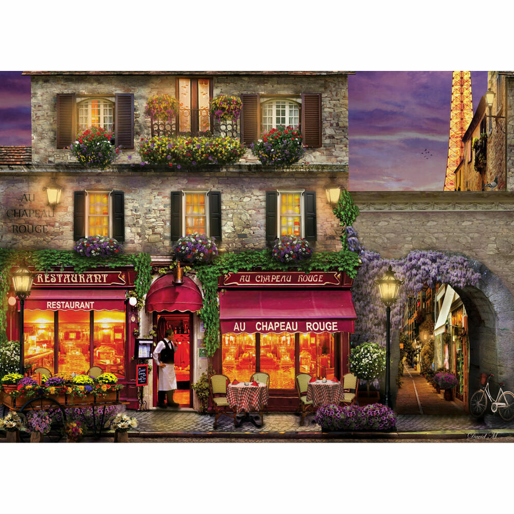 Eurographics Puzzle Zum Chapeau Rouge Restaurant in Paris, 1000 Teile, 68 x 48 cm, 6000-0963