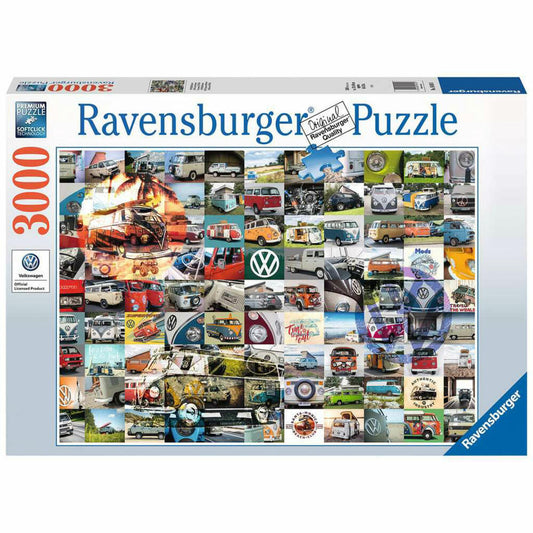 Ravensburger Puzzle 99 Bulli Moments, Erwachsenenpuzzle, 3000 Teile, 16018